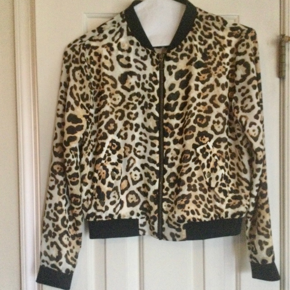 Animal Print Lite Bomber Jacket